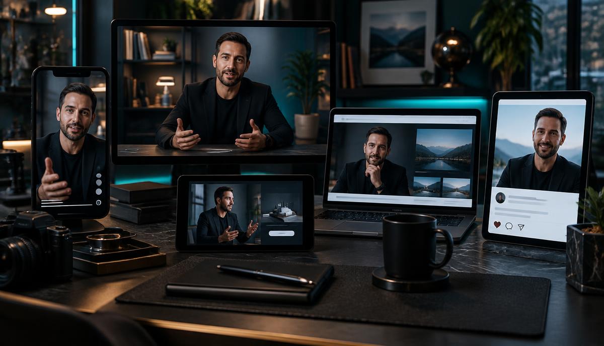 One Digital Twin appearing across social, advertising, educational, and website content