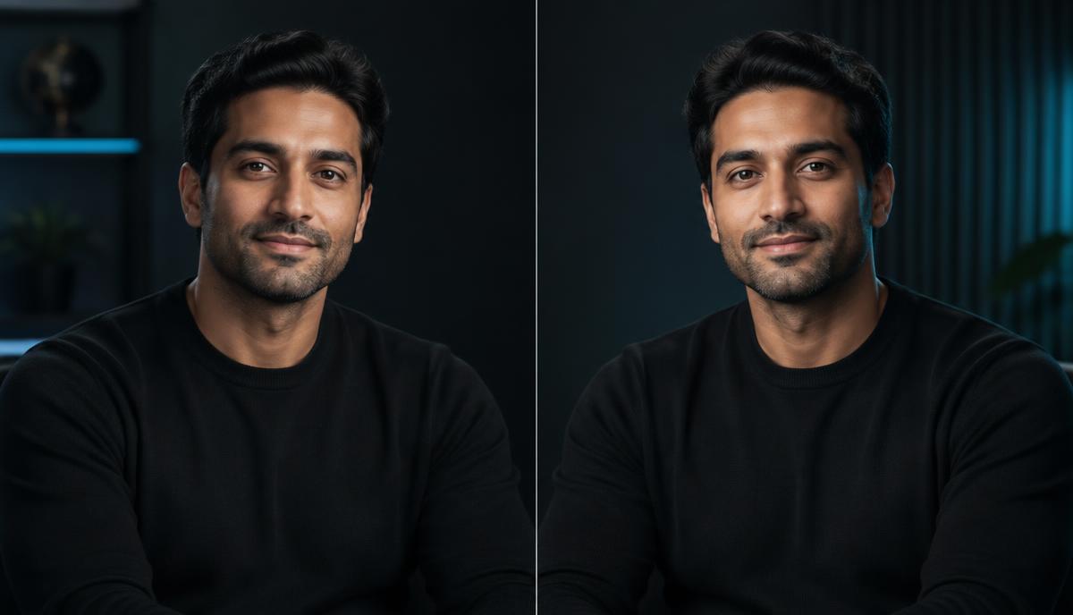 Real business owner shown beside his nearly identical AI Digital Twin